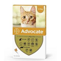 ADVOCATE 40 PISICA CAT (0 - 4 KG) - 3 PIPETE