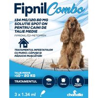 FIPNIL COMBO CAINE DOG M (10-20 KG) - 3 PIPETE