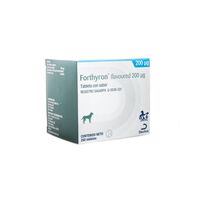 FORTHYRON 200 MCG - 50 TABLETE PALATABILE (TRATAMENT HIPOTIROIDISM CANIN)