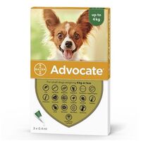 ADVOCATE 40 CAINE (0 - 4 KG) -  3 PIPETE