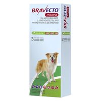 BRAVECTO TRIUNO CAINE 200 MG (10 - 20 KG) - 3 TABLETE MASTICABILE