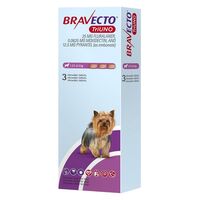 BRAVECTO TRIUNO CAINE 25 MG (1.27 - 2.5 KG) - 3 TABLETE MASTICABILE