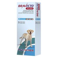 BRAVECTO TRIUNO CAINE 400 MG (20 - 40 KG) - 3 TABLETE MASTICABILE