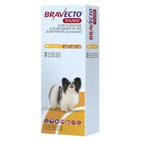 BRAVECTO TRIUNO CAINE 50 MG (2.5 - 5 KG) - 3 TABLETE MASTICABILE