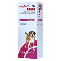 BRAVECTO TRIUNO CAINE 600 MG (40 - 60 KG) - 3 TABLETE MASTICABILE