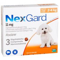 Nexgard Small Dog Caine S (2-4 Kg) - 3 Comprimate
