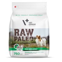 RAW PALEO MINI SIZE ADULT - HRANA USCATA CAINE ADULT RASE MICI - 750 G