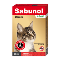SABUNOL CAT PISICA - ZGARDA ANTIPARAZITARA Gri  (35 CM)