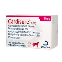 CARDISURE 5 MG - 100 TABLETE PALATABILE