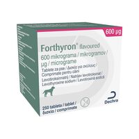FORTHYRON 600 MCG - 250 TABLETE PALATABILE (TRATAMENT HIPOTIROIDISM CANIN)