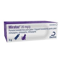 MIRATAZ PASTA PISICI 20 MG/G - TUB 3 G