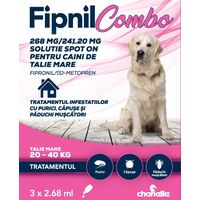 FIPNIL COMBO CAINE DOG L (20-40 KG) - 3 PIPETE