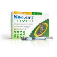 NEXGARD COMBO L CAT PISICI SOLUTIE SPOT-ON (2.5 KG - 7.5 KG) - 3 PIPETE