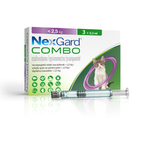 NEXGARD COMBO S CAT PISICI SOLUTIE SPOT-ON (SUB 2.5 KG) - 3 PIPETE