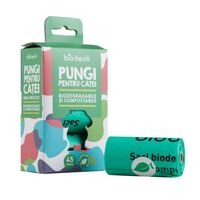 SACULETI BIODEGRADABILI PENTRU CATEI BIODECK - 3 ROLE - 15 BUC/ROLA (45 BUC)