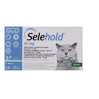 SELEHOLD CAT 45 MG / ML (2.6 - 7.5 KG) 3 PIPETE x 0.75 ML