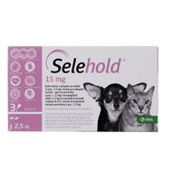 SELEHOLD SPOT ON PUPPY &amp; KITTEN 15 MG / ML (< 2.5 kg) 3 PIPETE x 0.25 ML
