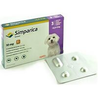 SIMPARICA 10 MG (2,5-5 KG) X 3 TABLETE