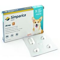 SIMPARICA 40 MG (10-20 KG) X 3 TABLETE
