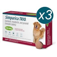 SIMPARICA TRIO CAINI 48 MG (20-40 KG) - 3 COMPRIMATE MASTICABILE