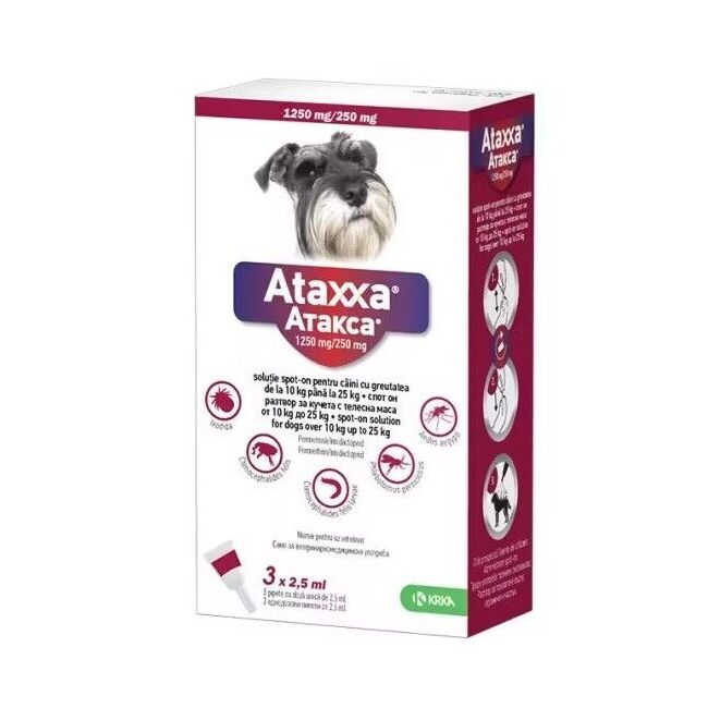 ATAXXA DOG CAINE 250 (10-25 KG) - 1 PIPETA