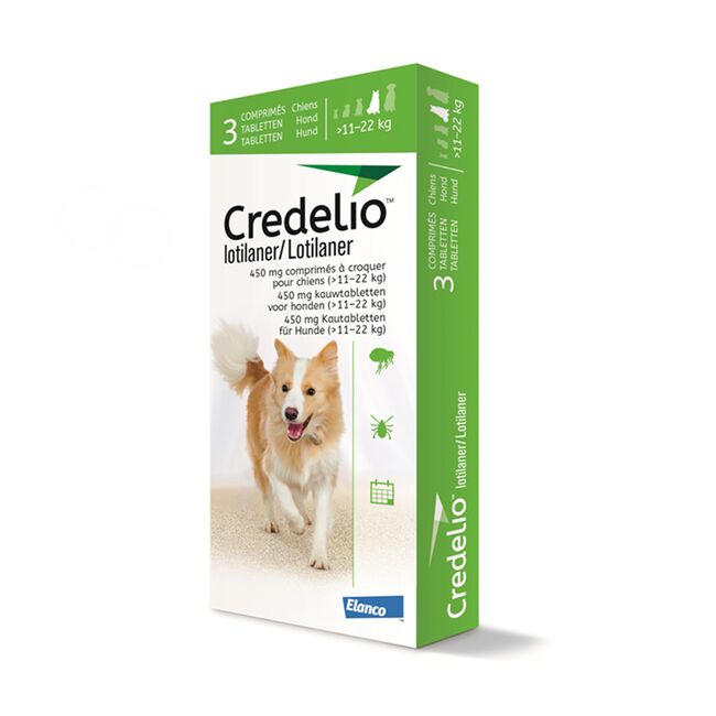 CREDELIO DOG 450 MG (11 - 22 KG) - 3 TABLETE MASTICABILE