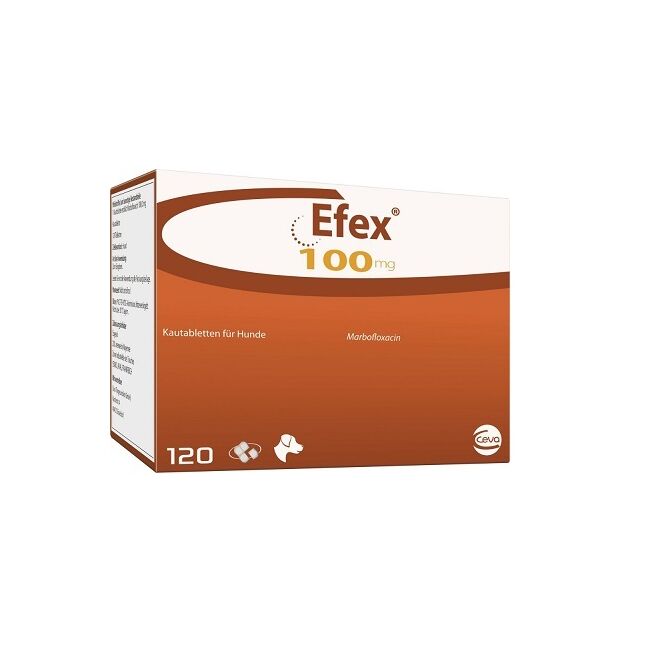 EFEX (MARBOFLOXACINA) 100 MG - 120 TABLETE PALATABILE
