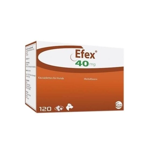 EFEX (MARBOFLOXACINA) 40 MG - 120 TABLETE PALATABILE