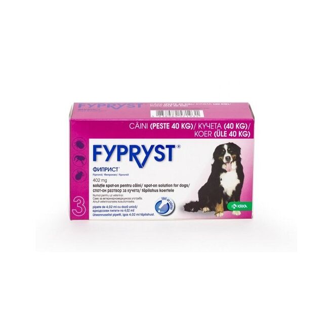 FYPRYST CAINE DOG XL 402 MG (40-60 KG) - 3 PIPETE