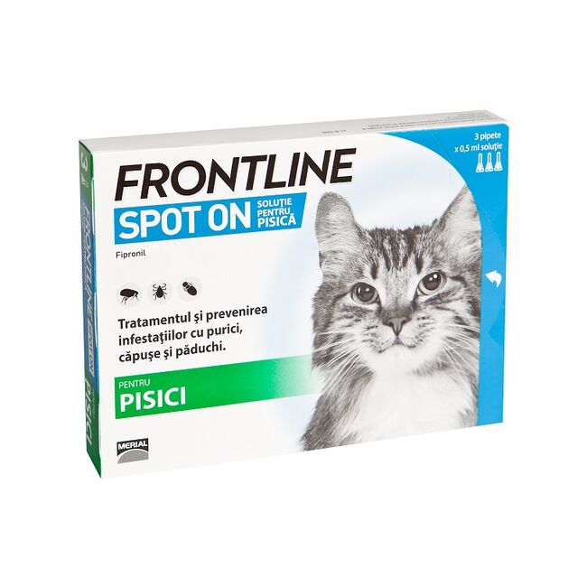 Frontline Spot On Cat Pisica - 3 PIPETE