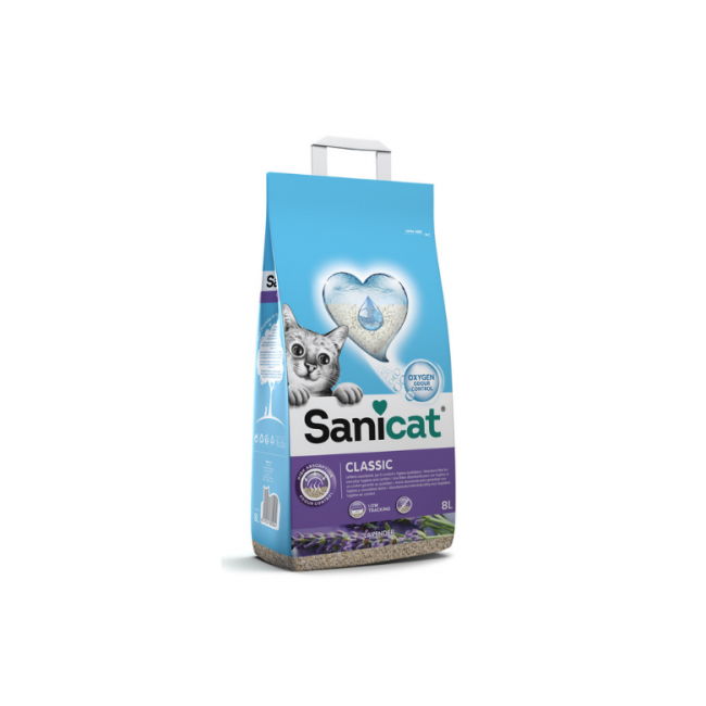 Nisip pentru litiera Sanicat Classic Lavanda - 8 L