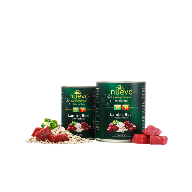 Nuevo Dog Senior Miel Vita si Fulgi de Ovaz - Conserva 800g