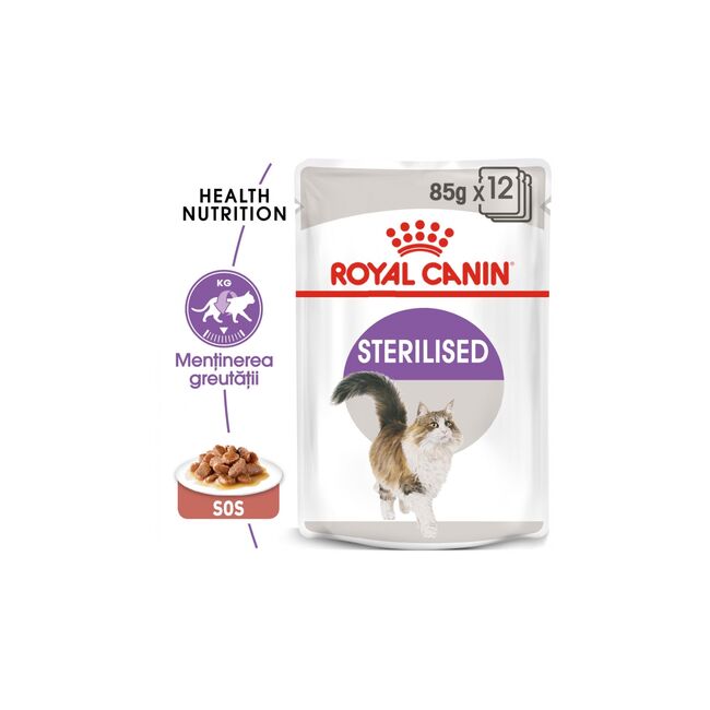 Royal Canin Sterilised Adult hrana umeda pisica sterilizata (in sos -  12 x 85 g