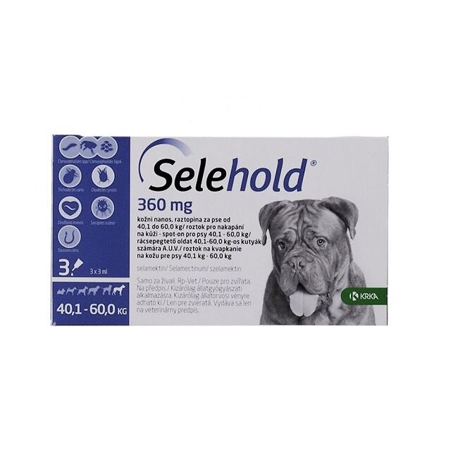 SELEHOLD DOG 360 MG / ML (40.1 - 60 KG) 3 PIPETE x 3 ML