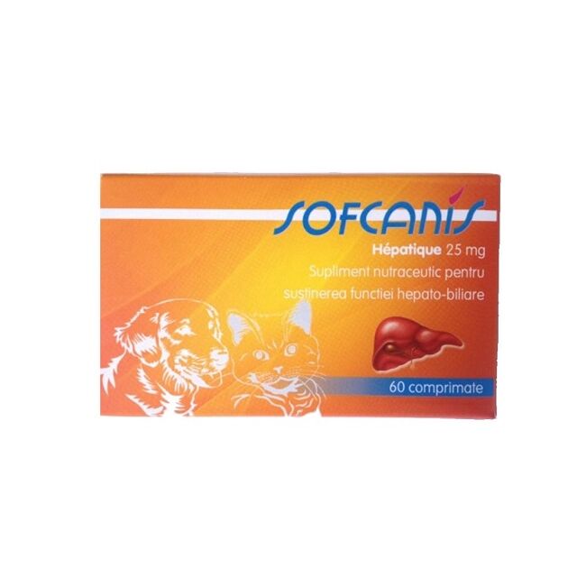 SOFCANIS CANIN - FELIN HEPATIQUE 25 MG - 60 COMPRIMATE