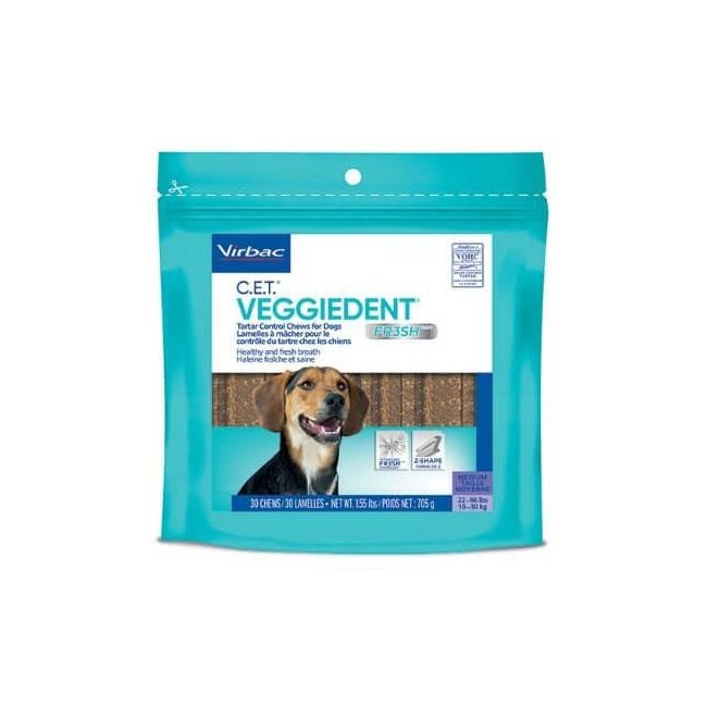 VEGGIEDENT DENTAL CHEW FR3SH MEDIUM DOG M (10-30 KG) - 15 BUCATI