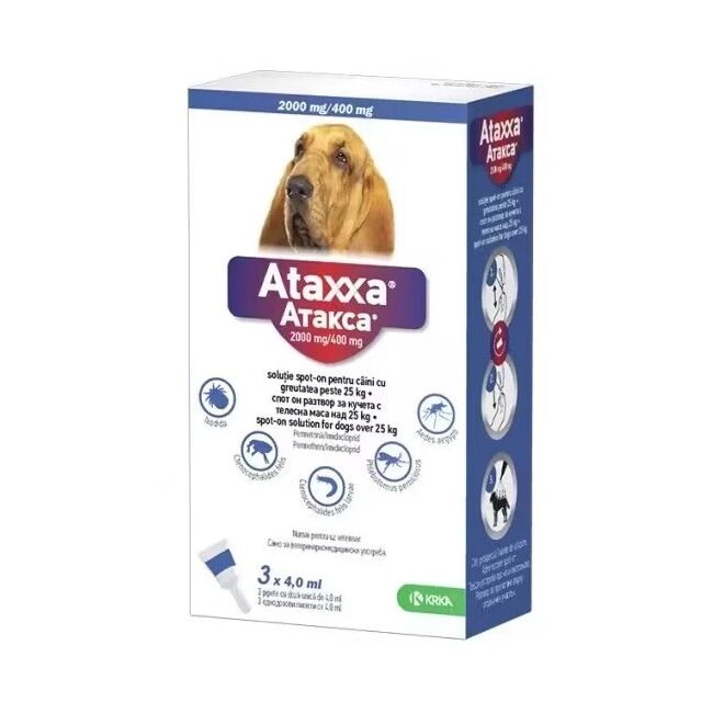 ATAXXA DOG CAINE 400 (25-40 KG) - 3 PIPETE