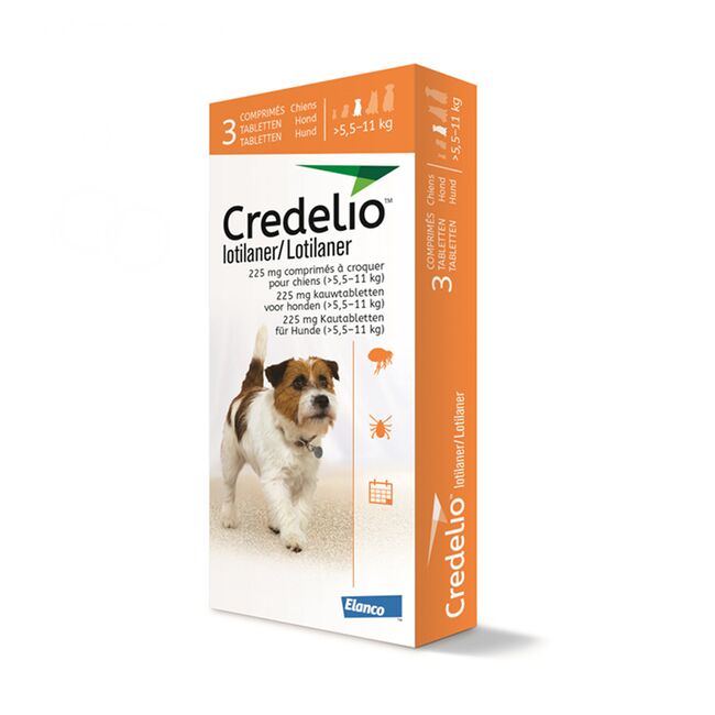 CREDELIO DOG 225 MG (5.5 - 11 KG) - 3 TABLETE MASTICABILE