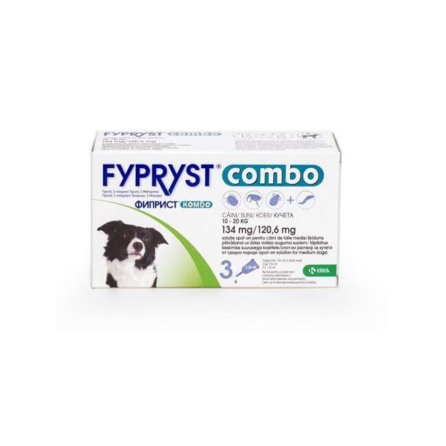 FYPRYST COMBO CAINE DOG M 134 MG (10-20 KG) - 3 PIPETE