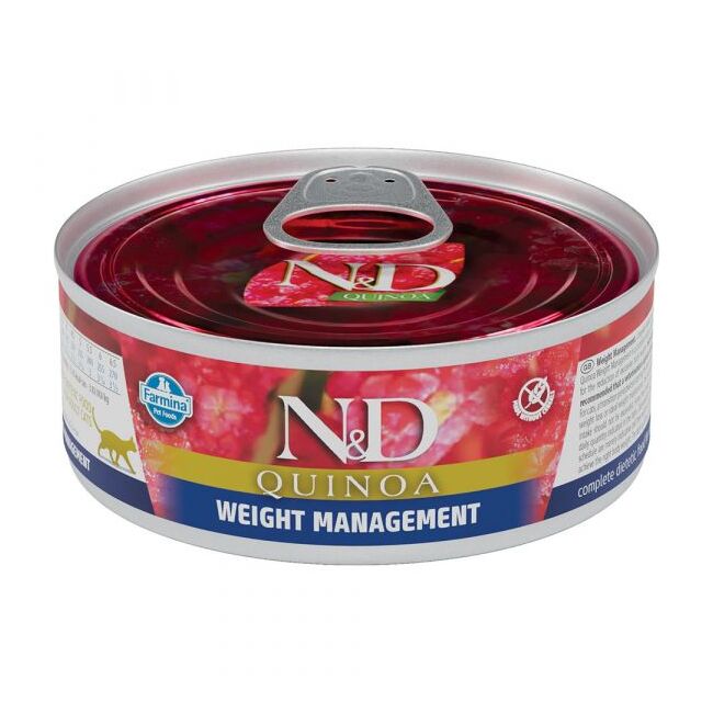 Hrana Umeda Pisici N&amp;D QUINOA Adult Controlul Greutatii 80g