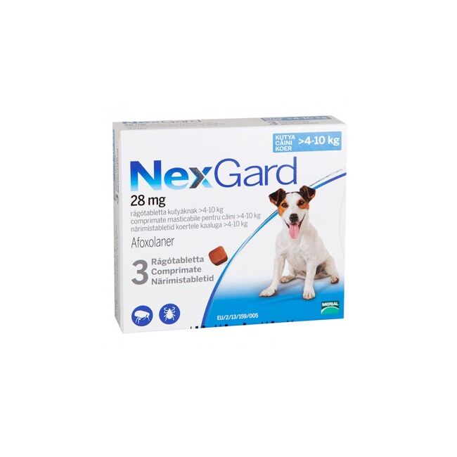 Nexgard Medium Dog Caine M (4-10 Kg) - 3 Comprimate