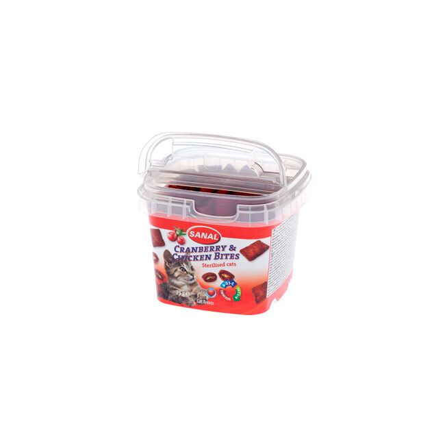 Sanal Cat Cranberry and Chicken Bites Cup - 75 g
