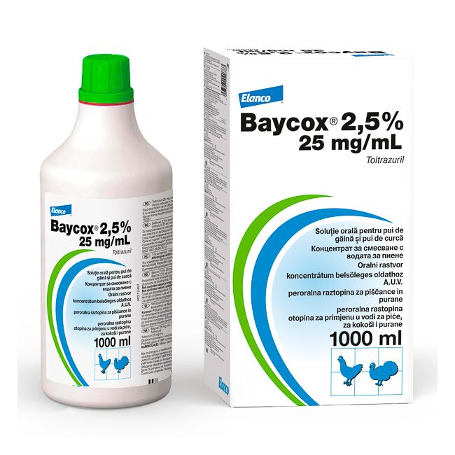 Baycox 2.5 % Suspensie Orala Pasari - 1 L