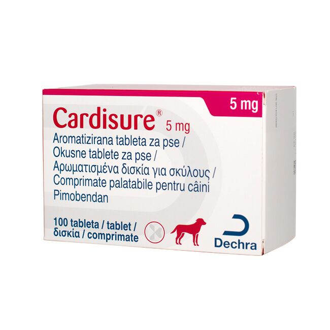 CARDISURE 5 MG - 100 TABLETE PALATABILE