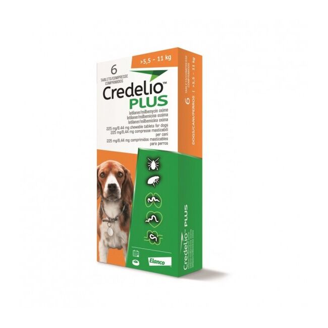 CREDELIO PLUS DOG 225 MG (5.5-11 KG) - 1 COMPRIMAT MASTICABIL