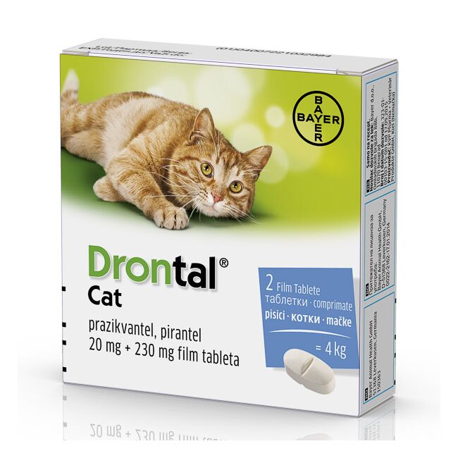 Drontal Cat Pisica x 2 Tablete - 1 Cutie