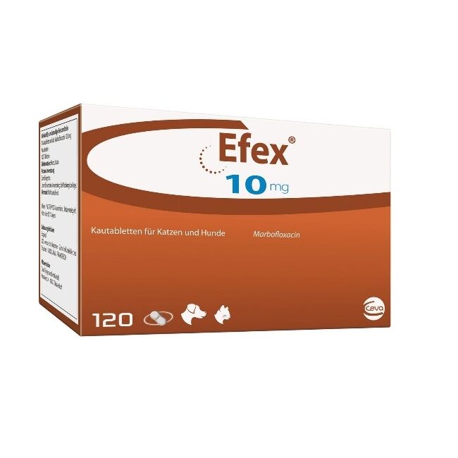 EFEX (MARBOFLOXACINA) 10 MG - 10 TABLETE PALATABILE
