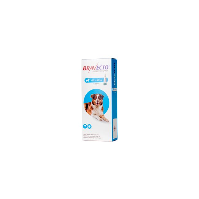 BRAVECTO CAINE SOLUTIE SPOT-ON L 1000MG (20-40 KG) - 1 PIPETA