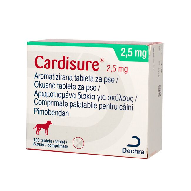 CARDISURE 2.5 MG - 100 TABLETE PALATABILE