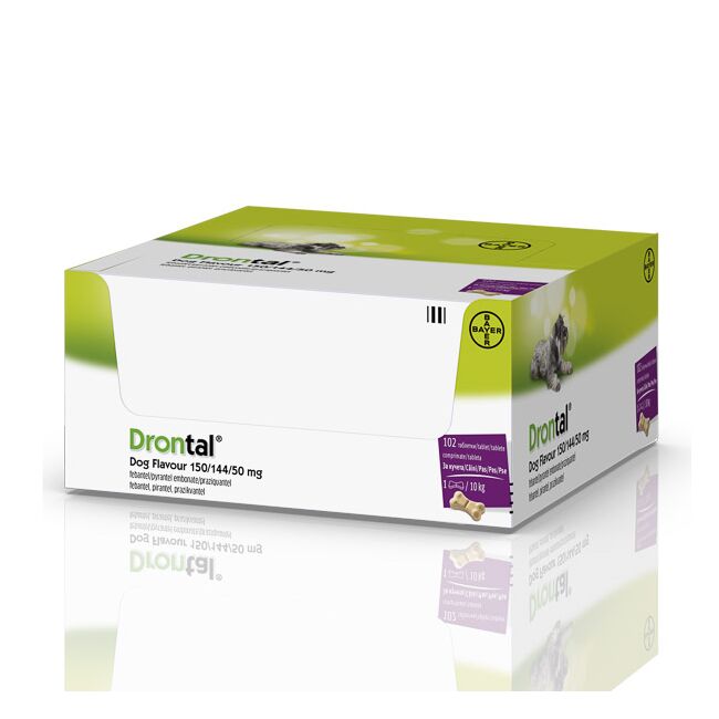 Drontal Dog Flavour 150/144/50 mg Caini - 1 Tableta
